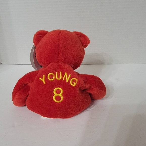 Salvino's Bammers Beanie Bear. 1999  Series #8 Steve Young - Picture 4 of 12